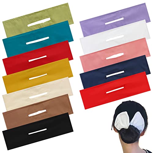 12 Pack SUBANG Fashion Hair Bands - Soft Bun Maker & Headband Set for Women & Girls - Summer Hair Accessories for Ponytails, Braids & Updos (12 Color Options)