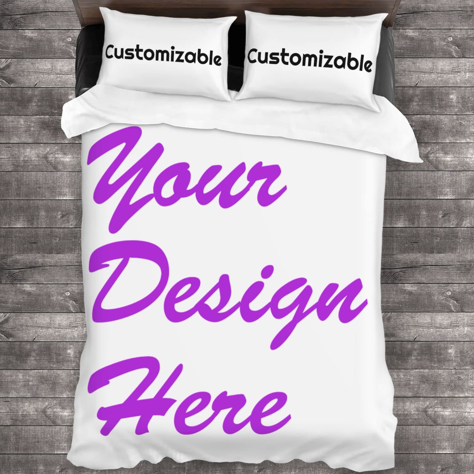 Custom Photo Printed Duvet Cover Set with Pillowcases - Personalized Microfiber Bedding for Modern Bedrooms - Perfect for Home Decor, Gifts & Master Bedroom Makeovers