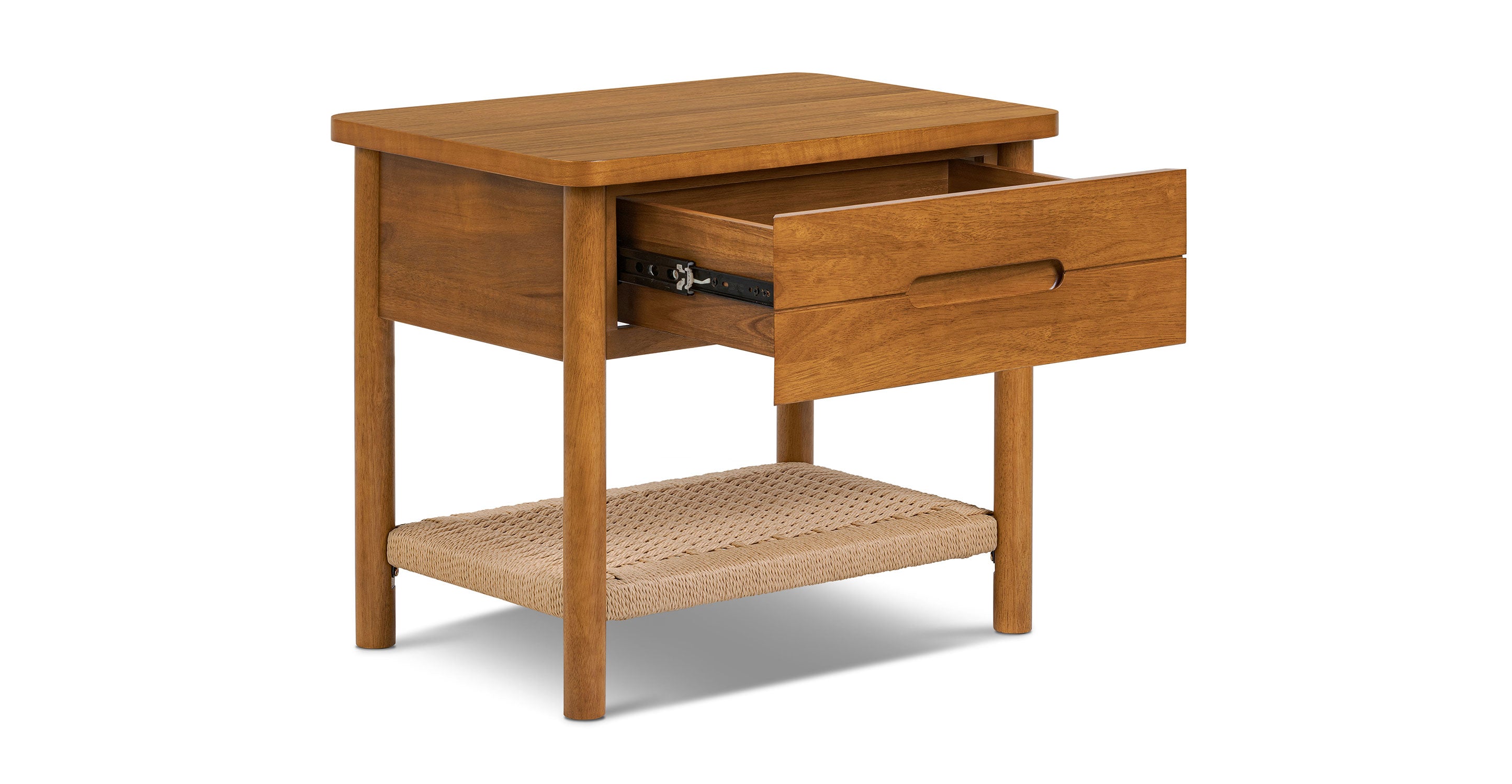 Modern Wooden Nightstand with Drawer - Stylish Bedside Table for Bedroom, Living Room, or Guest Room - Perfect for Storing Books, Lamps, and Bedroom Essentials