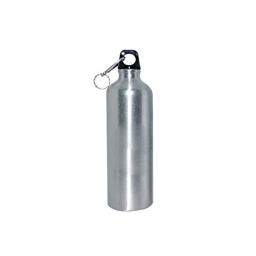 60pcs 750ml Silver Aluminum Sublimation Water Bottles - Blank Sports Drink Bottles for Custom Printing, Gym, Hiking & Outdoor Activities