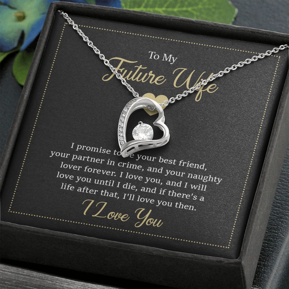 Heart Necklace for Fiancée - Romantic Future Wife Gift for Birthday, Christmas & Anniversary - Perfect for Proposals, Engagements & Special Occasions