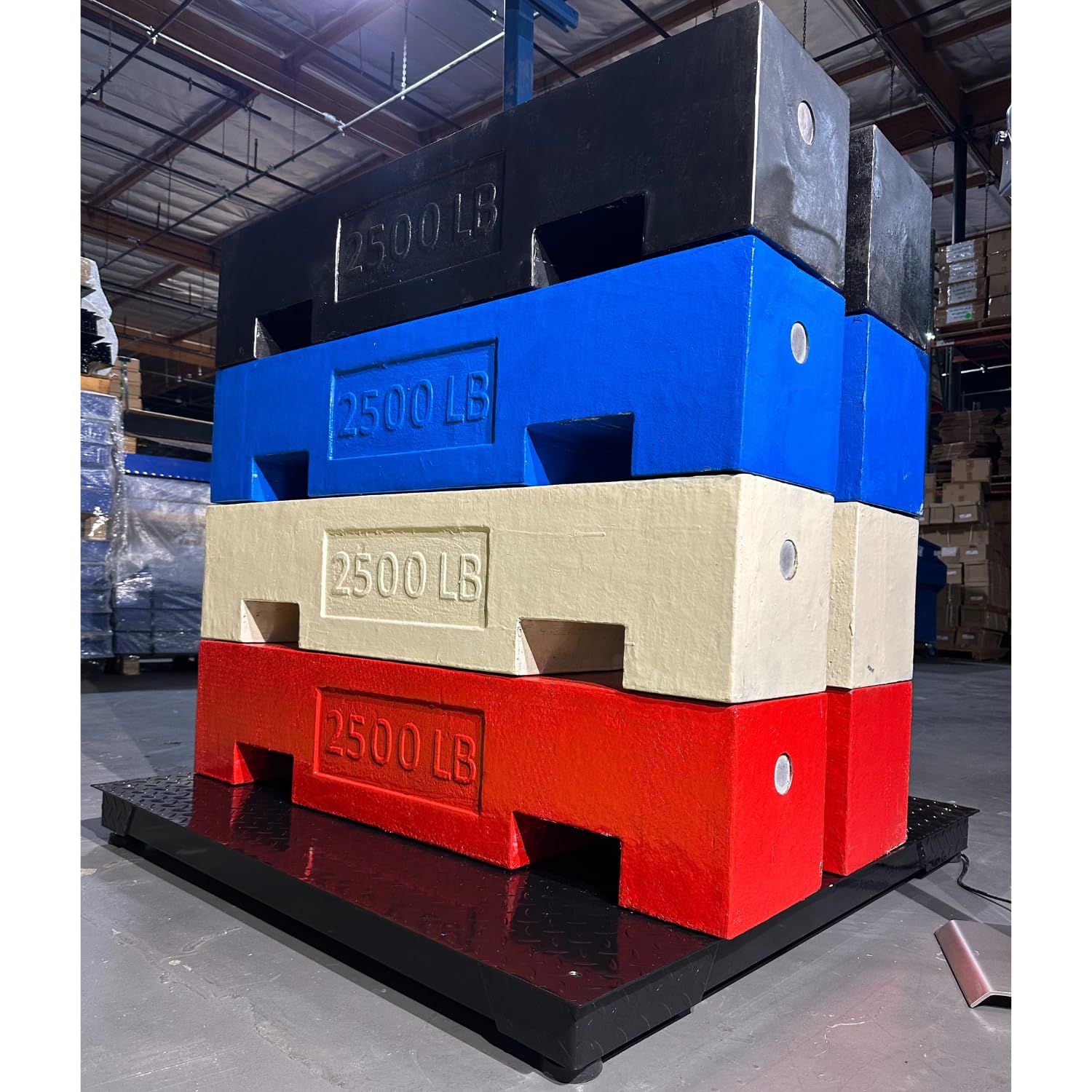 SellEton SL-4040-5k-NN 40x40 Inch Heavy Duty Industrial Pallet Scale with Printer - 5000 lb Capacity 1 lb Graduation - Perfect for Warehouse, Shipping & Logistics Operations