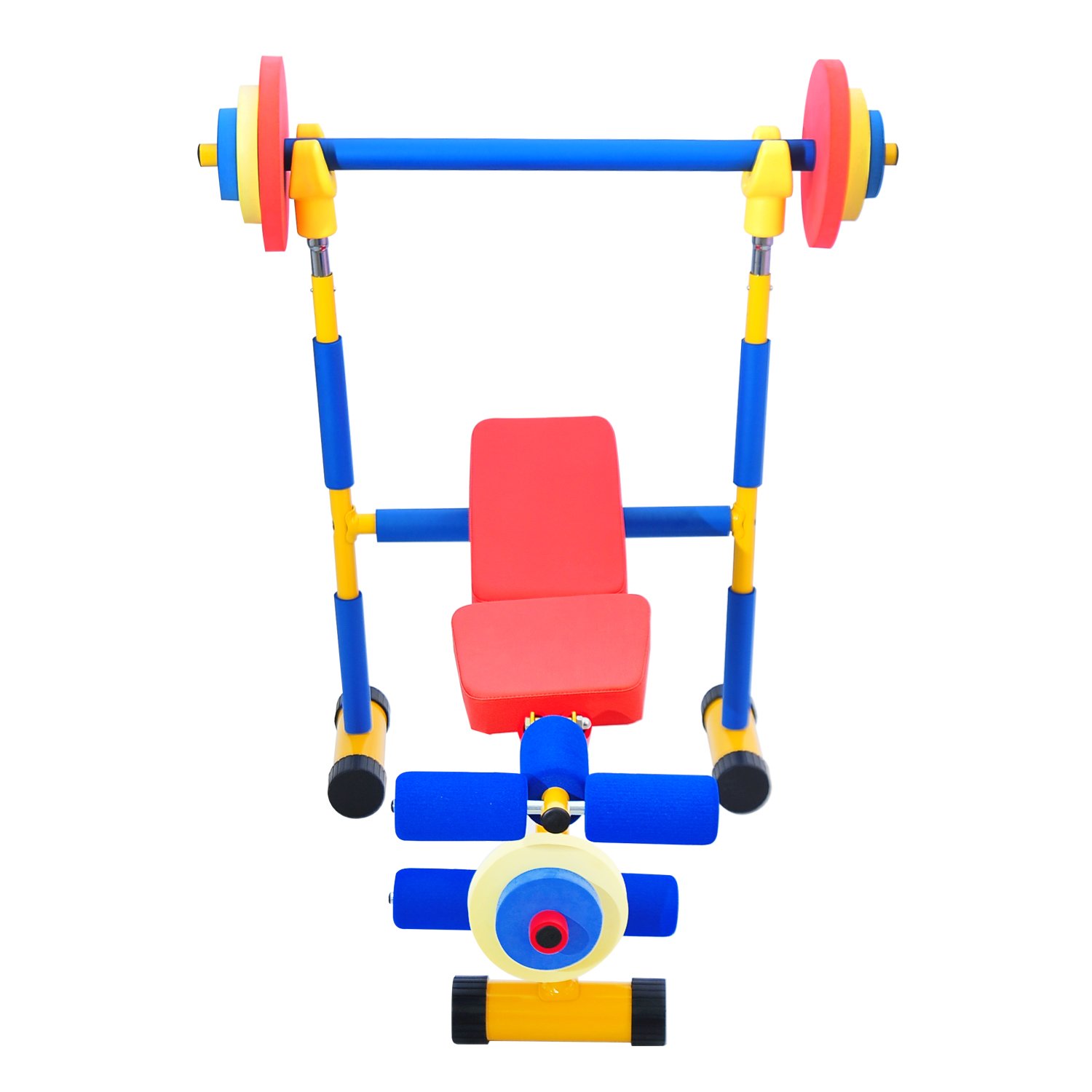Kinbor Kids Weight Bench - Adjustable Strength Training Equipment for Children, Perfect for Home Gym & Birthday Gifts | Ideal for Kids Fitness, Strength Building & Safe Workouts