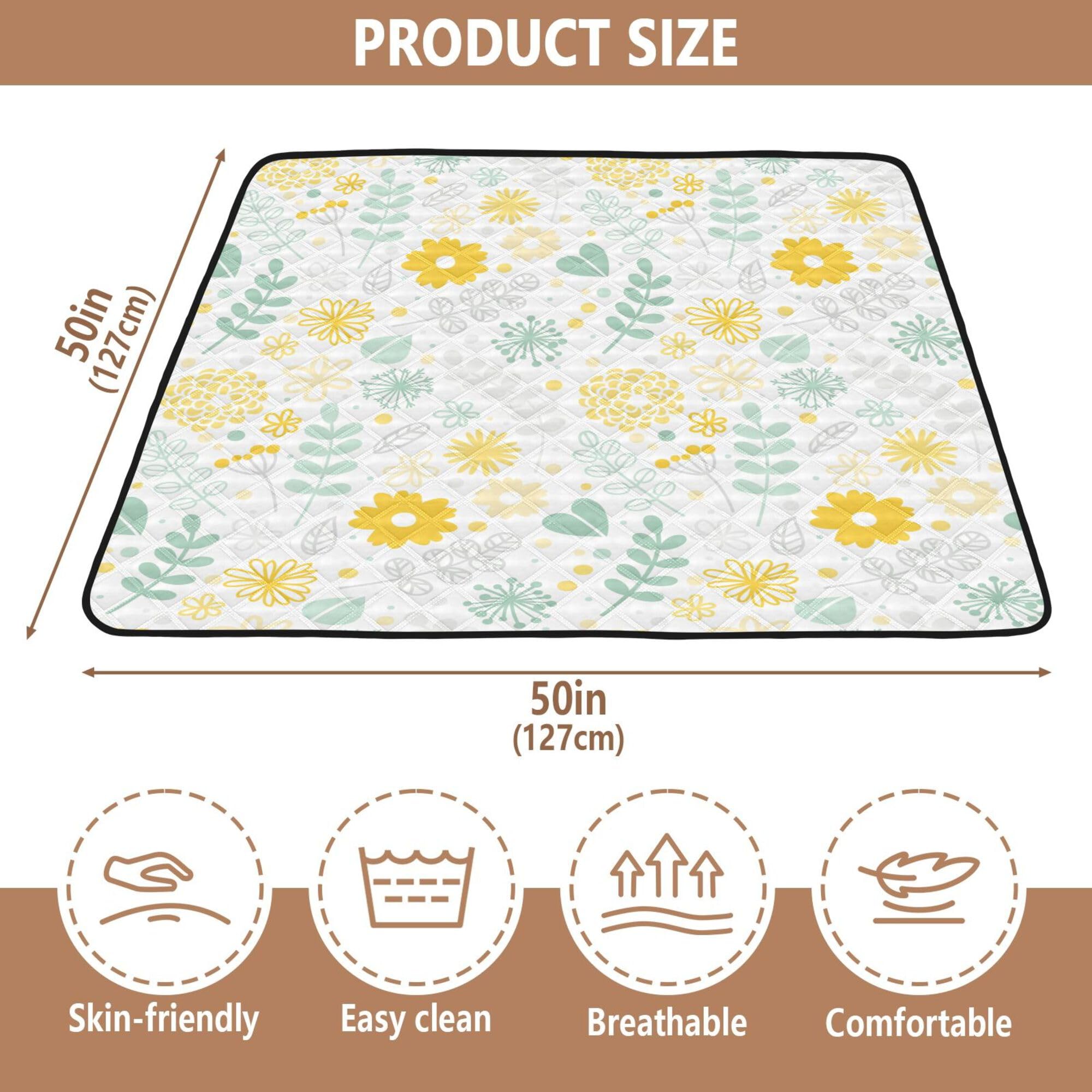 Floral Scandinavian Baby Play Mat - 50
