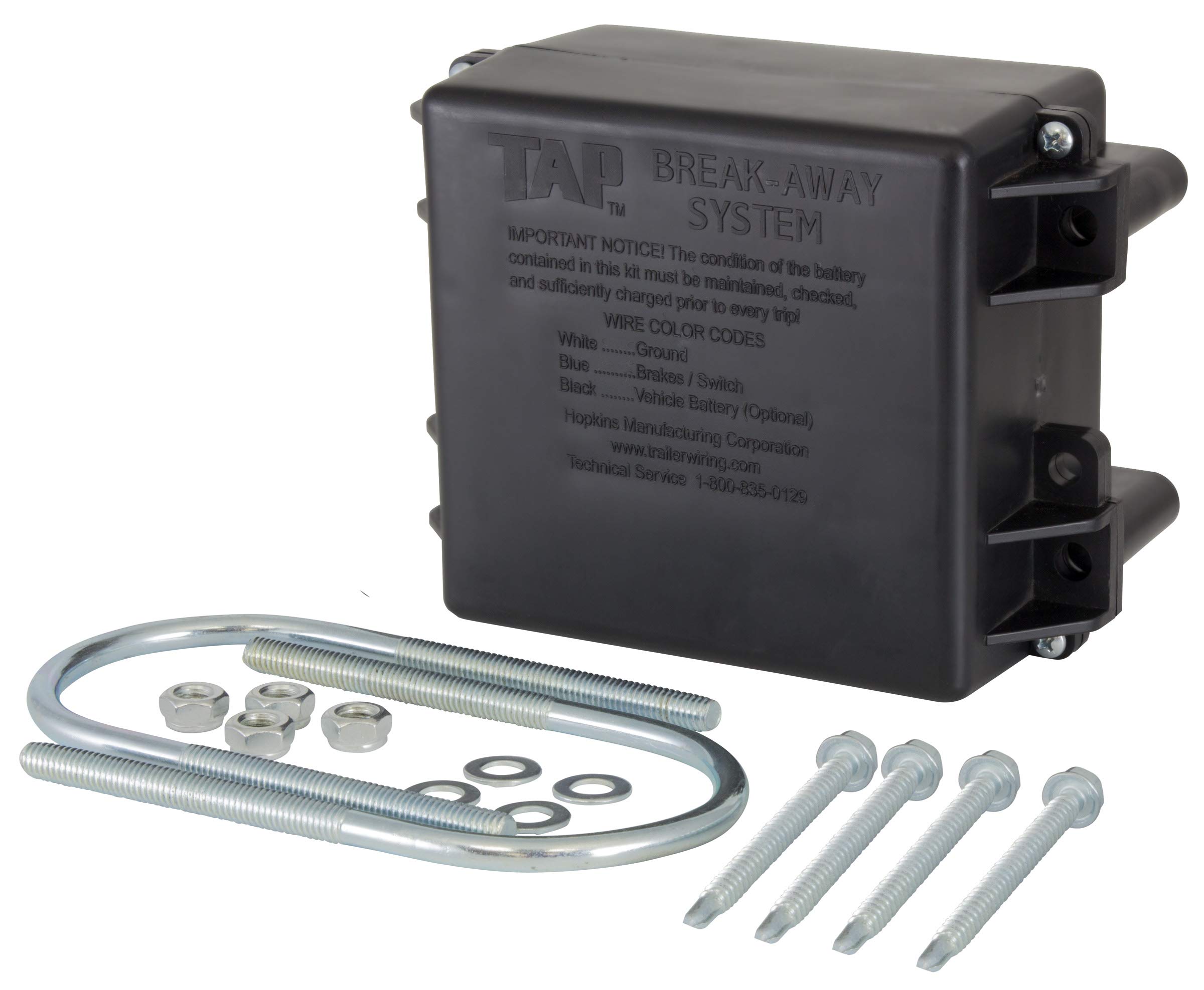 Hopkins 20006 Break Away Box and Hardware Kit - Durable Towing Accessories for Trailers, Trucks & RVs - Perfect for Safe Towing & Emergency Roadside Use