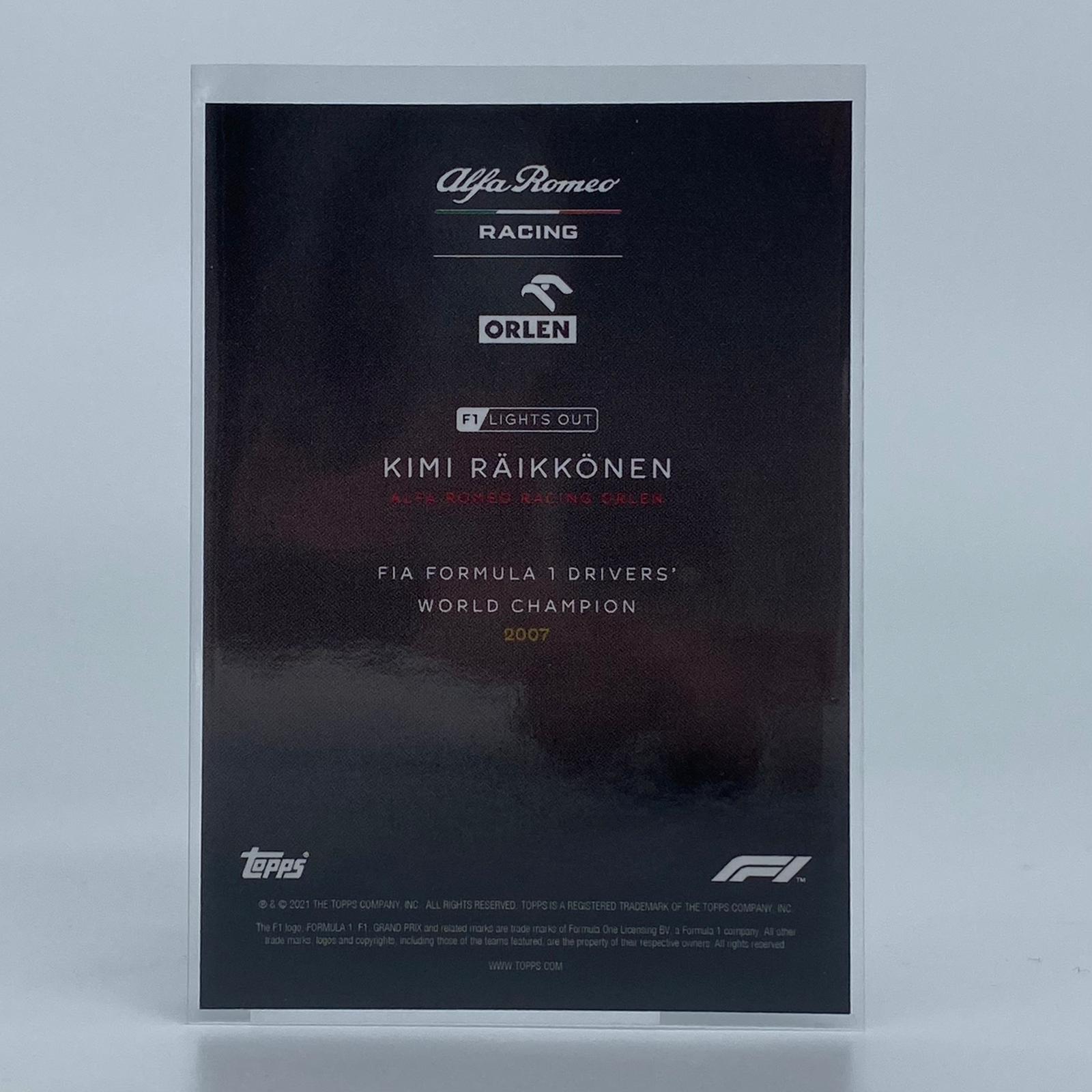 75 Kimi Raikkonen F1 World Champion Driver Collectible - Perfect for Motorsport Fans, F1 Memorabilia Collectors, and Racing Enthusiasts