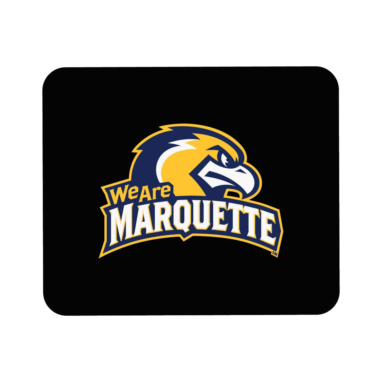 OTM Essentials Marquette University Standard Fabric Mouse Pad - Non-Slip Desk Accessory for Gaming & Office Use - Classic 2-Sided Design for Computers & Laptops - Perfect for Work, School & Home Office Setup