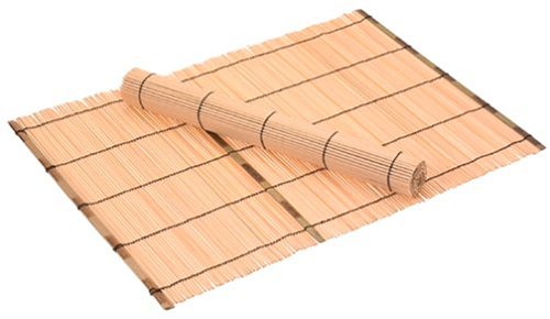 Joyce Chen Natural Bamboo Placemats Set of 4 - Eco-Friendly Round Table Mats for Dining, Kitchen, Party Decor - Durable & Stylish Home Tableware