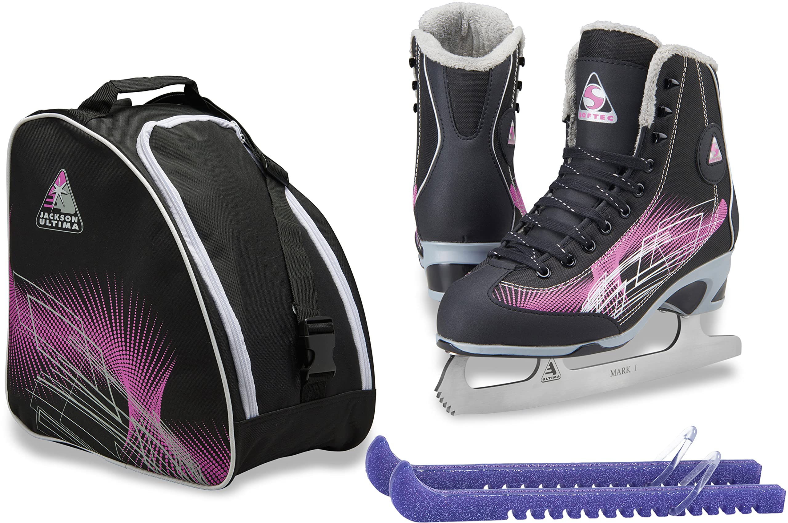 Jackson Ultima Figure Ice Skates for Women & Girls - Premium Softec Boots for Comfort & Performance | Perfect for Figure Skating Practice, Competitions & Ice Shows
