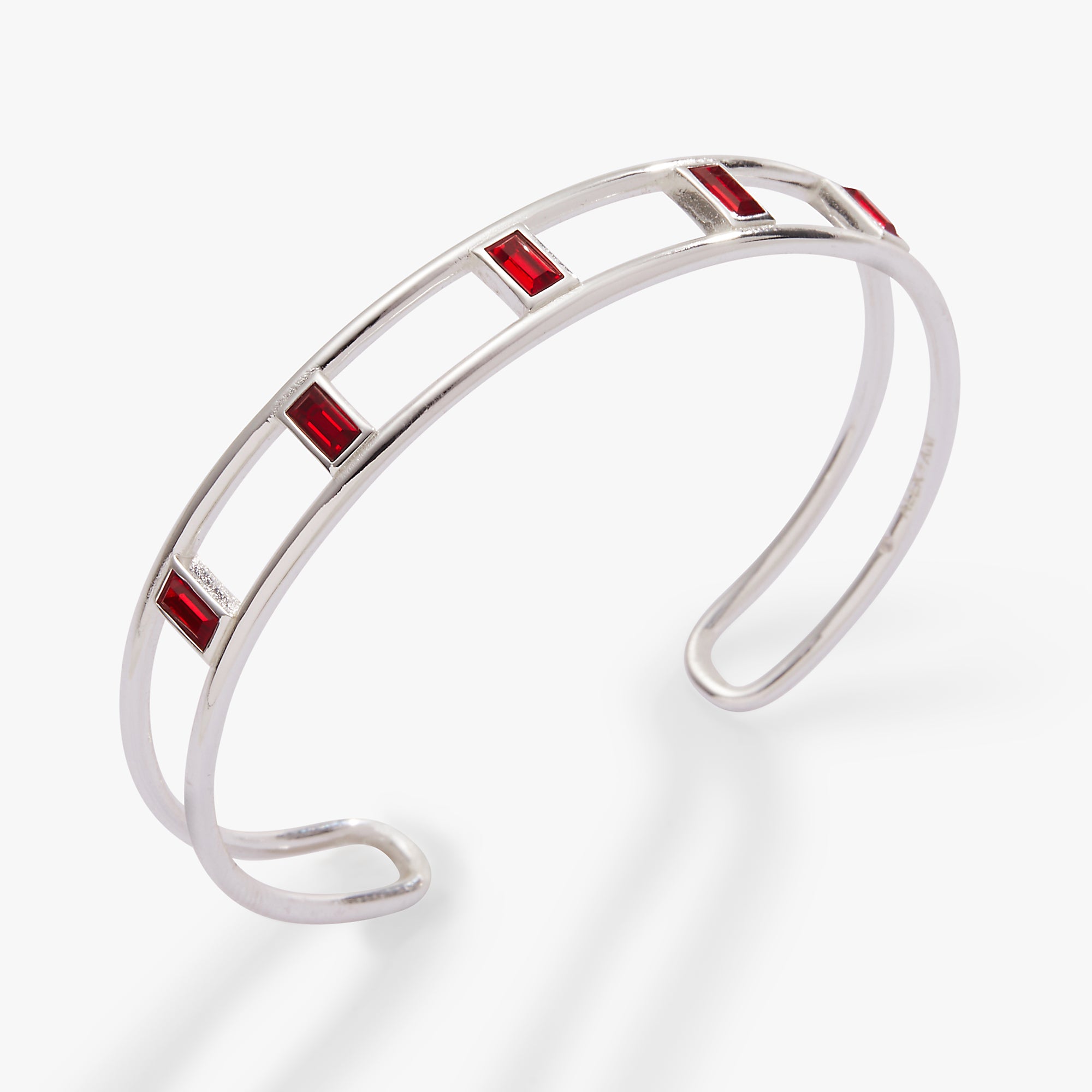 Elegant Baguette Cuff Bracelet for Women - Minimalist Gold/Silver Bangle - Perfect for Weddings, Parties & Everyday Wear