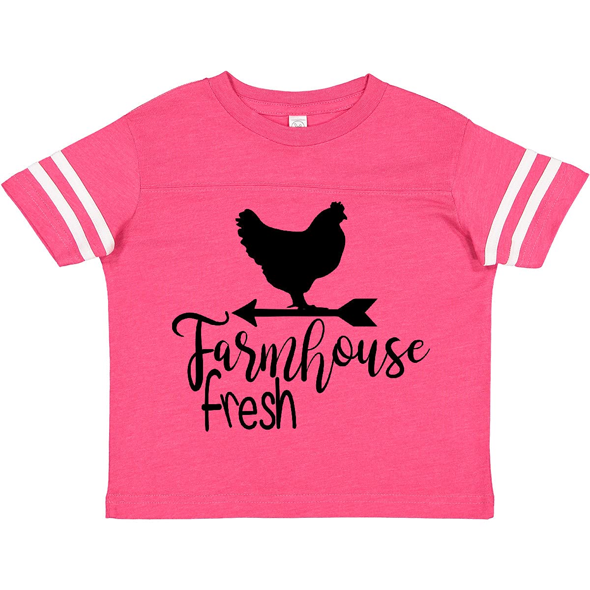 Inktastic Farmhouse Fresh Chicken Toddler T-Shirt - Cute Farm Animal Graphic Tee for Boys & Girls - Perfect for Playdates, Daycare & Family Outings