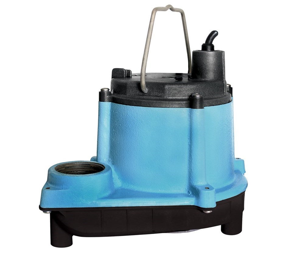 Little Giant 6 CIA Submersible Sump Pump - 1/3HP, 115V, 10ft Power Cord (Model 506158) - Ideal for Basement Flooding, Pool Draining & Emergency Water Removal