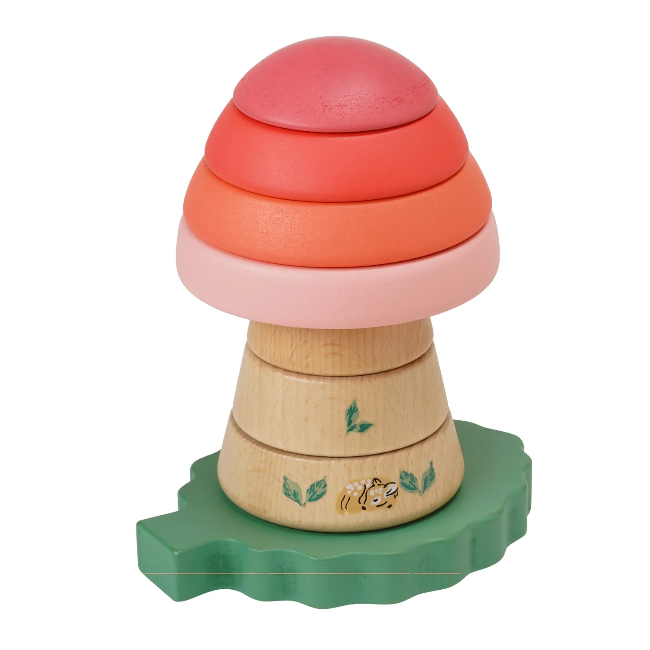 Folklore Fun Gi Stack Up - Wooden Stacking Toy for Toddlers & Kids - Educational Montessori Learning Game - Perfect for Playtime, Preschool & Daycare Activities