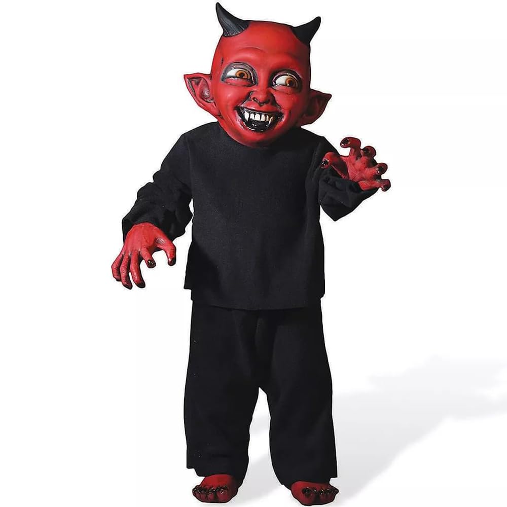 Distortions Unlimited Little Devil Monster Kid Costume - Scary Halloween Outfit for Kids, Cosplay & Themed Parties