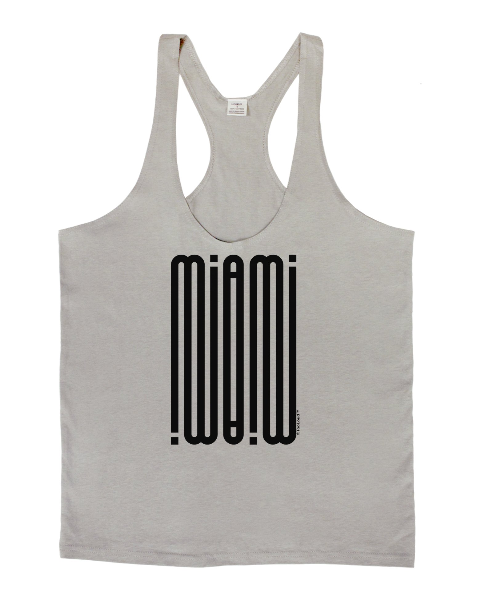 LOBBO TooLoud Miami Mirage Men's String Tank Top - Breathable Summer Muscle Shirt for Gym, Beach & Casual Wear