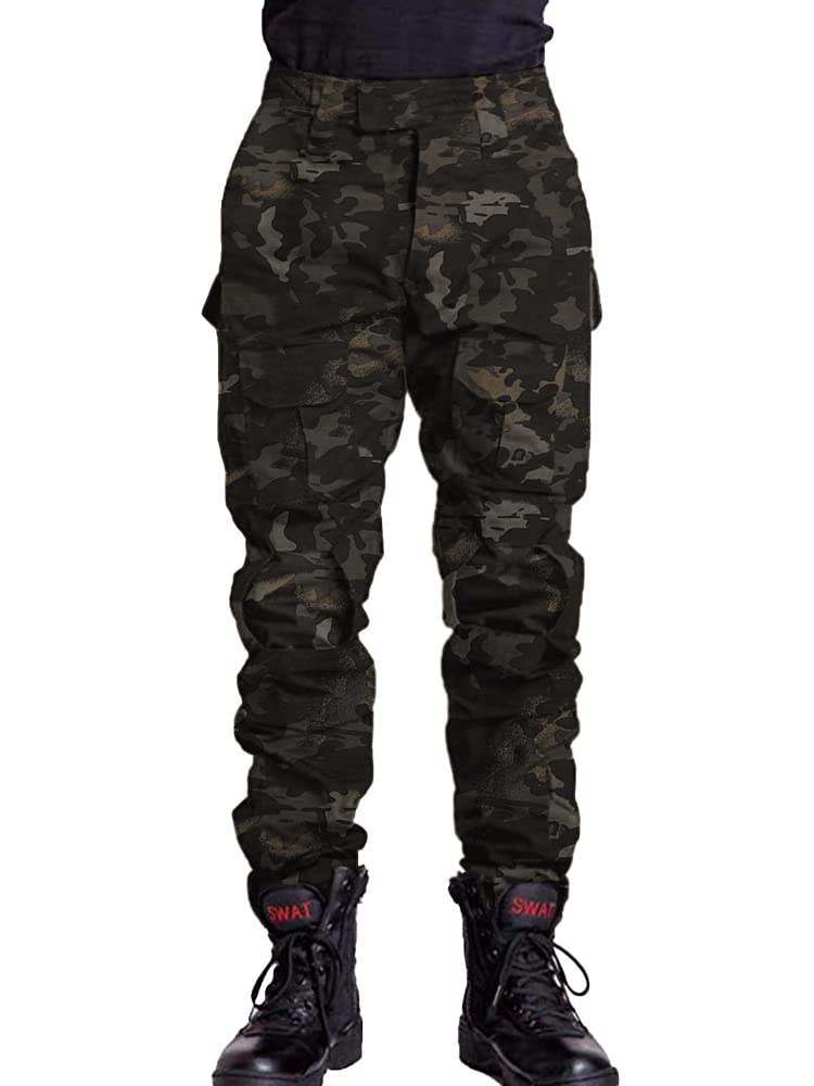 AKARMY Men's Hiking Pants - Lightweight Camo Outdoor Work Pants for Travel, Camping & Adventure | Durable & Comfortable for Hiking, Climbing & Daily Wear