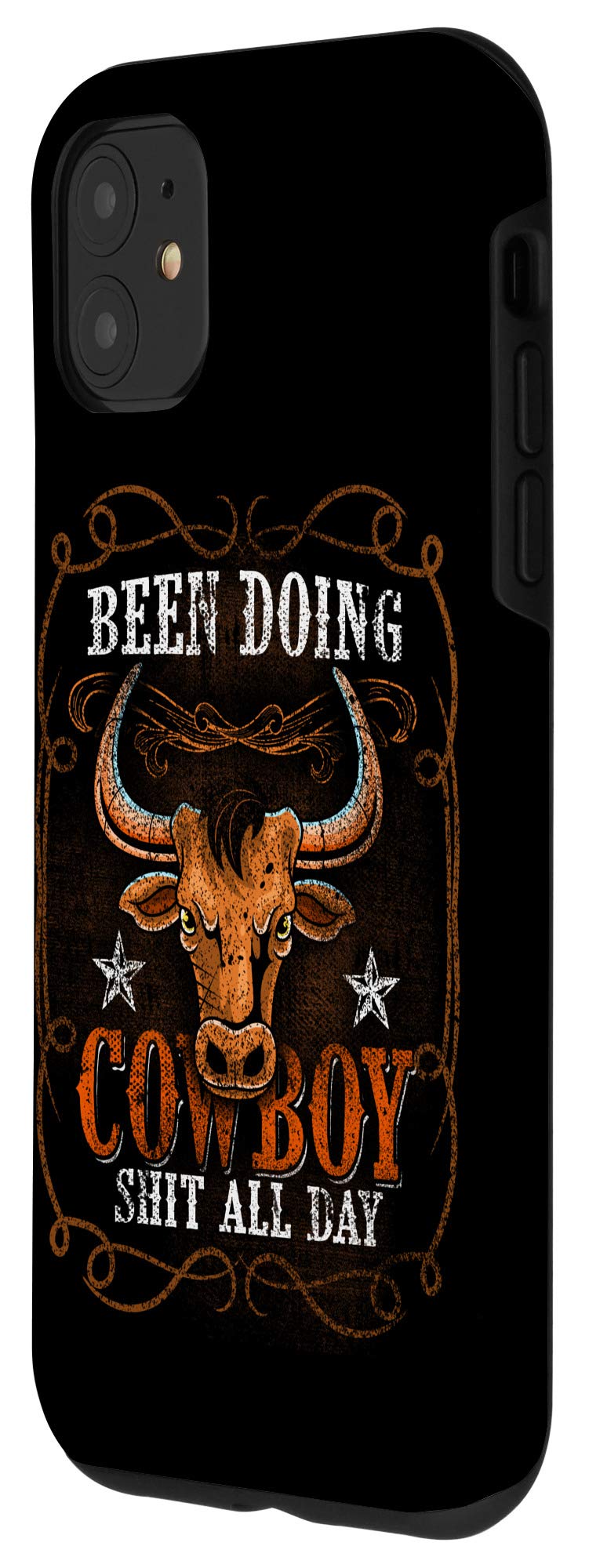 iPhone 11 Case - Western Cowboy Bull Riding Design - Durable Protective Phone Cover for Men & Women - Perfect for Rodeo, Country Music Festivals and Outdoor Adventures