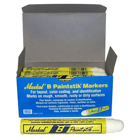 AA Round Tire Marking Crayons (12-Pack) - Durable Chalk Crayons for Tire Marking, Construction & Surveying | Ideal for Road Work, Warehouse Floor Marking & DIY Projects