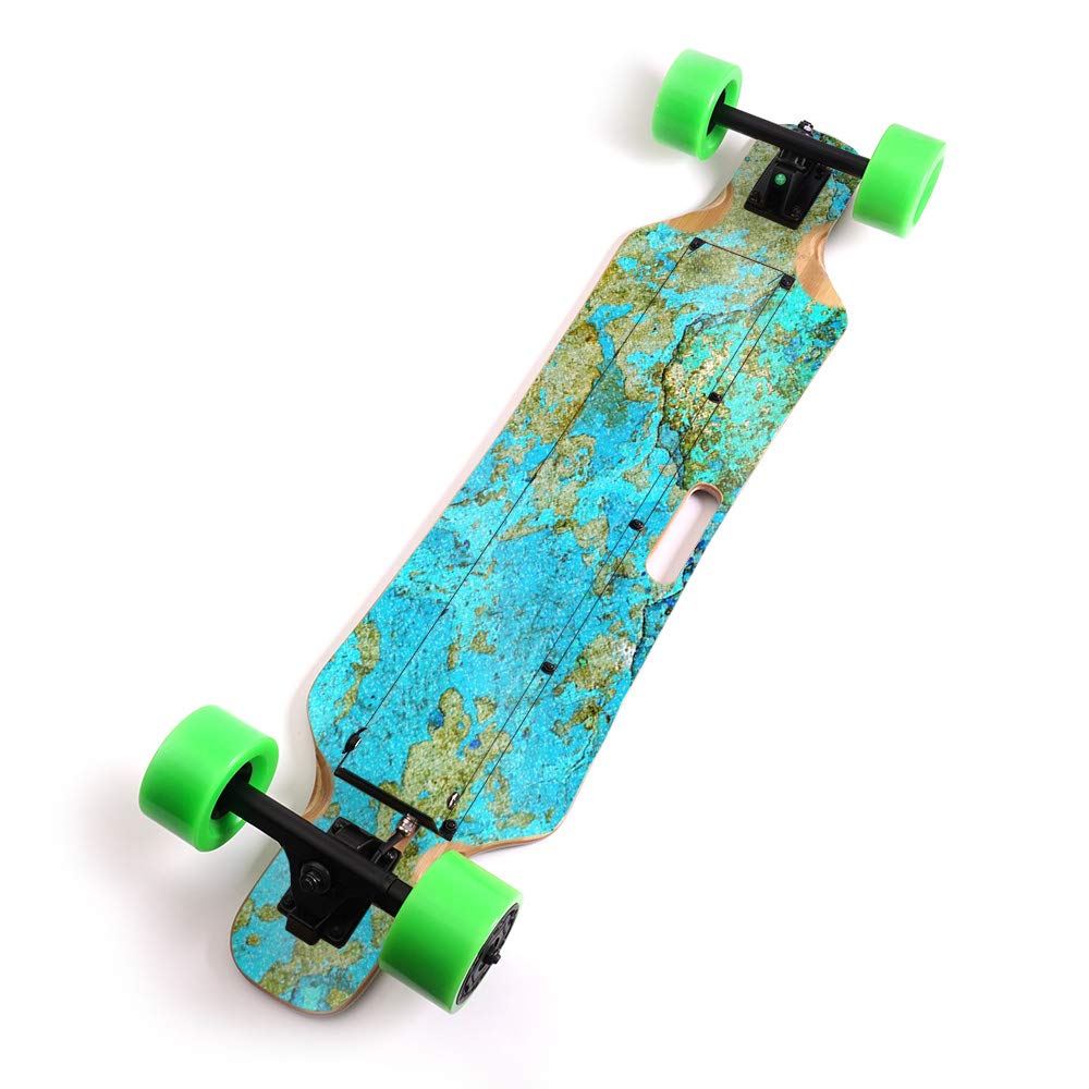 MightySkins Glossy Glitter Vinyl Wrap for Blitzart Huracane Scooter - Teal Marble Protective Skin | Durable, Scratch-Resistant & Waterproof Cover | Easy to Apply & Remove | Made in USA | Perfect for Kids, Teens & Commuters
