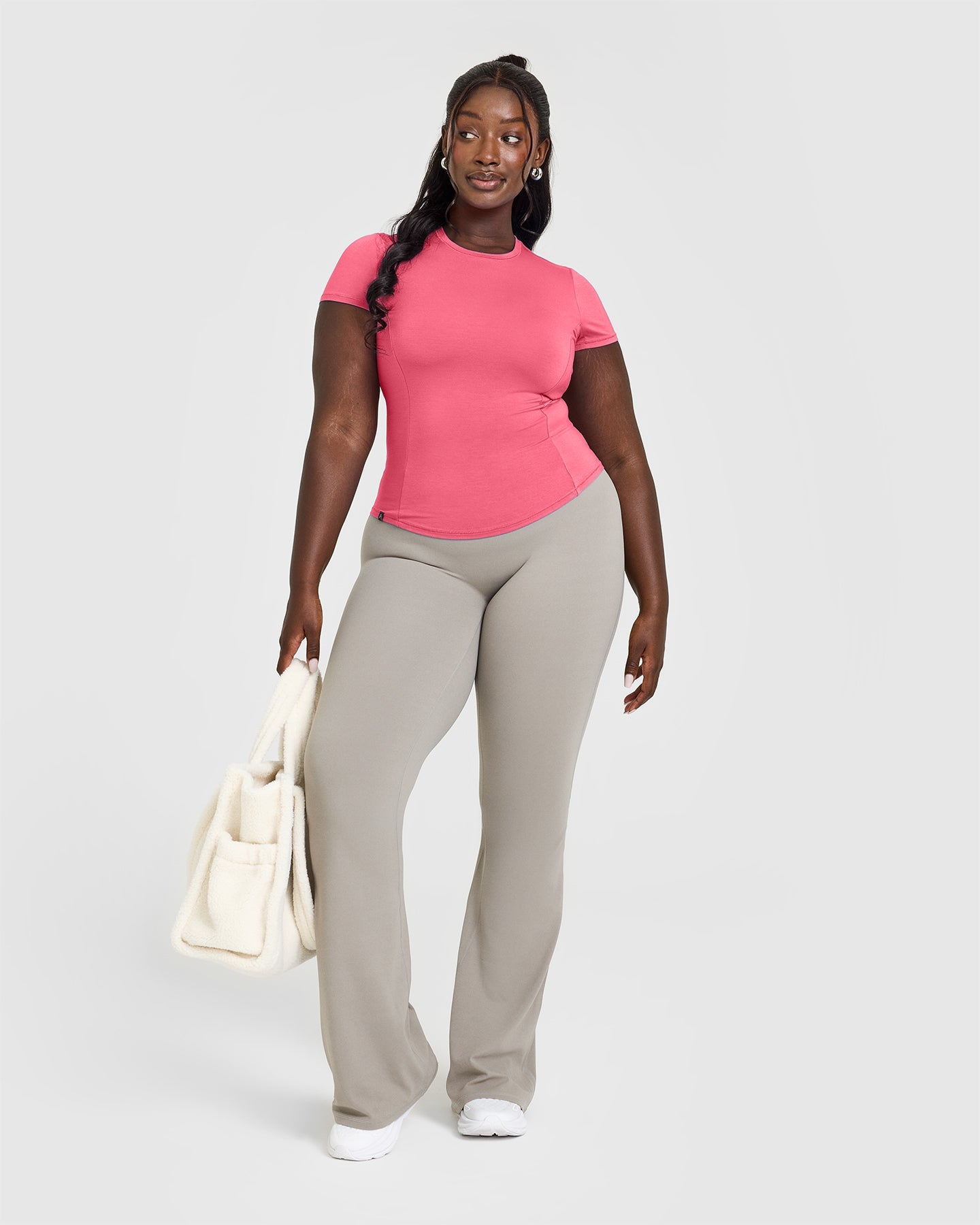 Mellow™ Soft Short Sleeve T-Shirt for Women - Velvet Pink Cotton Tee | Casual Wear, Lounge, Everyday Outfits