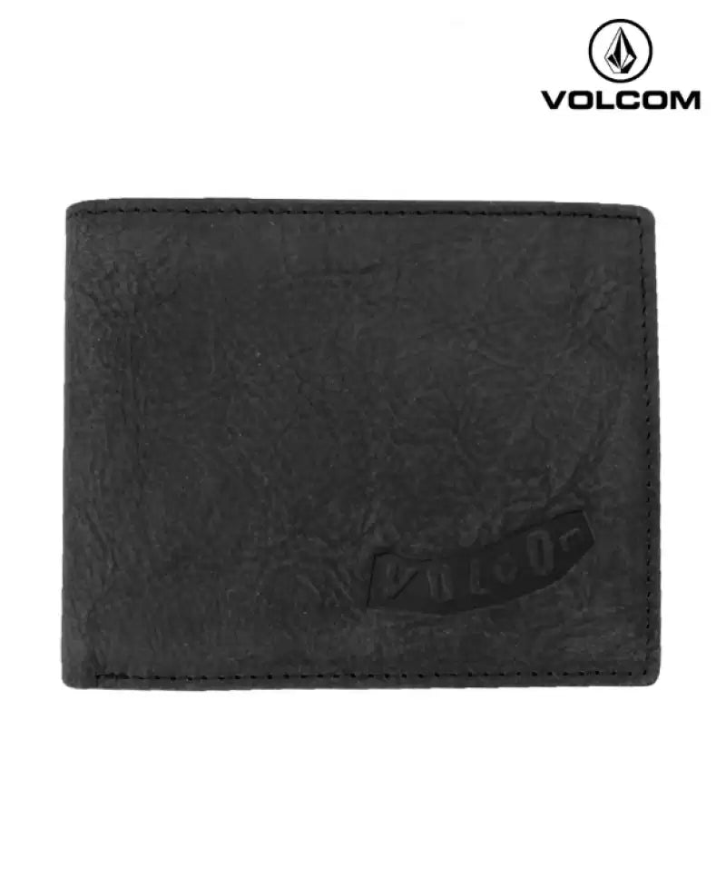 Volcom Men's WL LTH Roundhouse Leather Wallet – Slim RFID Blocking Bifold Wallet for Everyday Use, Travel & Business