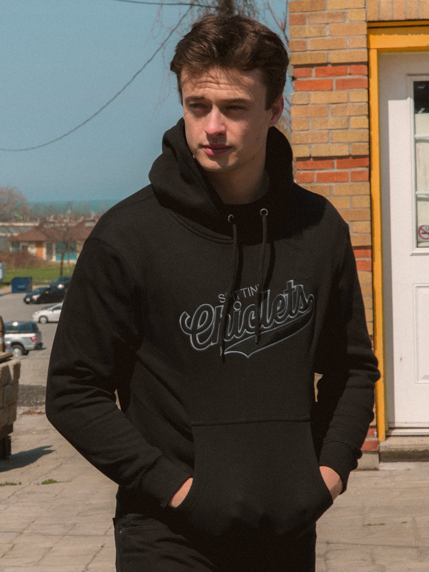 Barstool Sports Spittin Chiclets Tonal Hoodie - Comfortable & Stylish Pullover for Men & Women - Perfect for Casual Wear, Gym, and Outdoor Activities