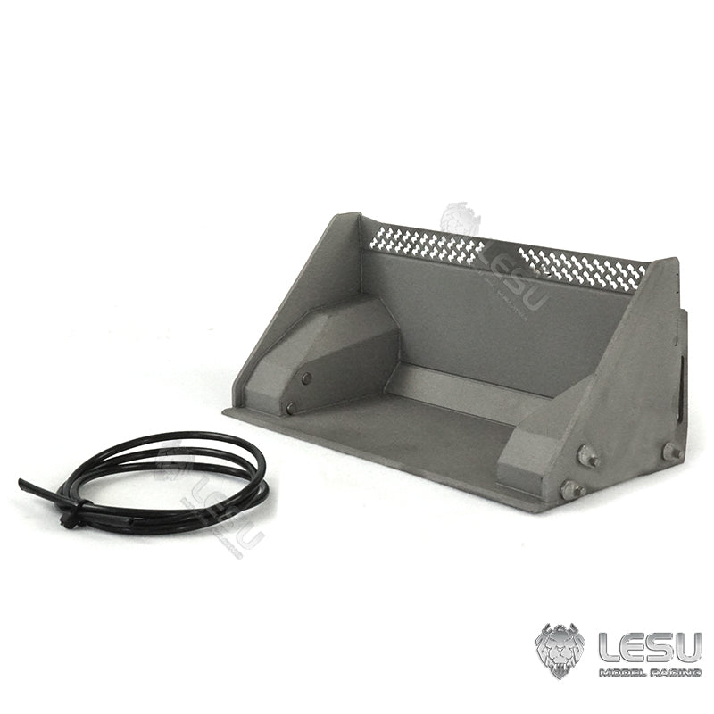 Customized LESU 1:14 Scale RC Hydraulic Aoue LT5 Tracked Skid Steer Loader - Metal RTR Model with Fork, Bucket, Sieve Bucket, Gripper Clamp & Trailer Upgrade Parts - Perfect for Construction Simulation, RC Hobbyists & Collectors