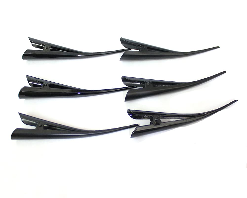 Kalaneet 6-Piece Alligator Hair Clips for Women - Strong Hold Hair Styling Clips for Curling, Styling & Sectioning Hair - Perfect for Salon, Home & Travel Use