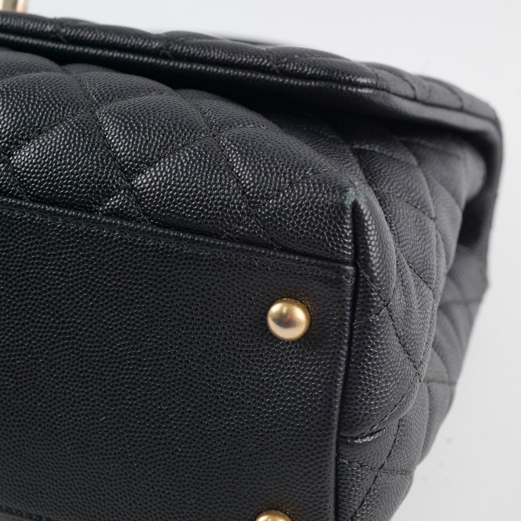 Chanel Medium COCO Handle Bag in Black Caviar Leather - Perfect for Work, Evening Events & Luxury Fashion Accessories
