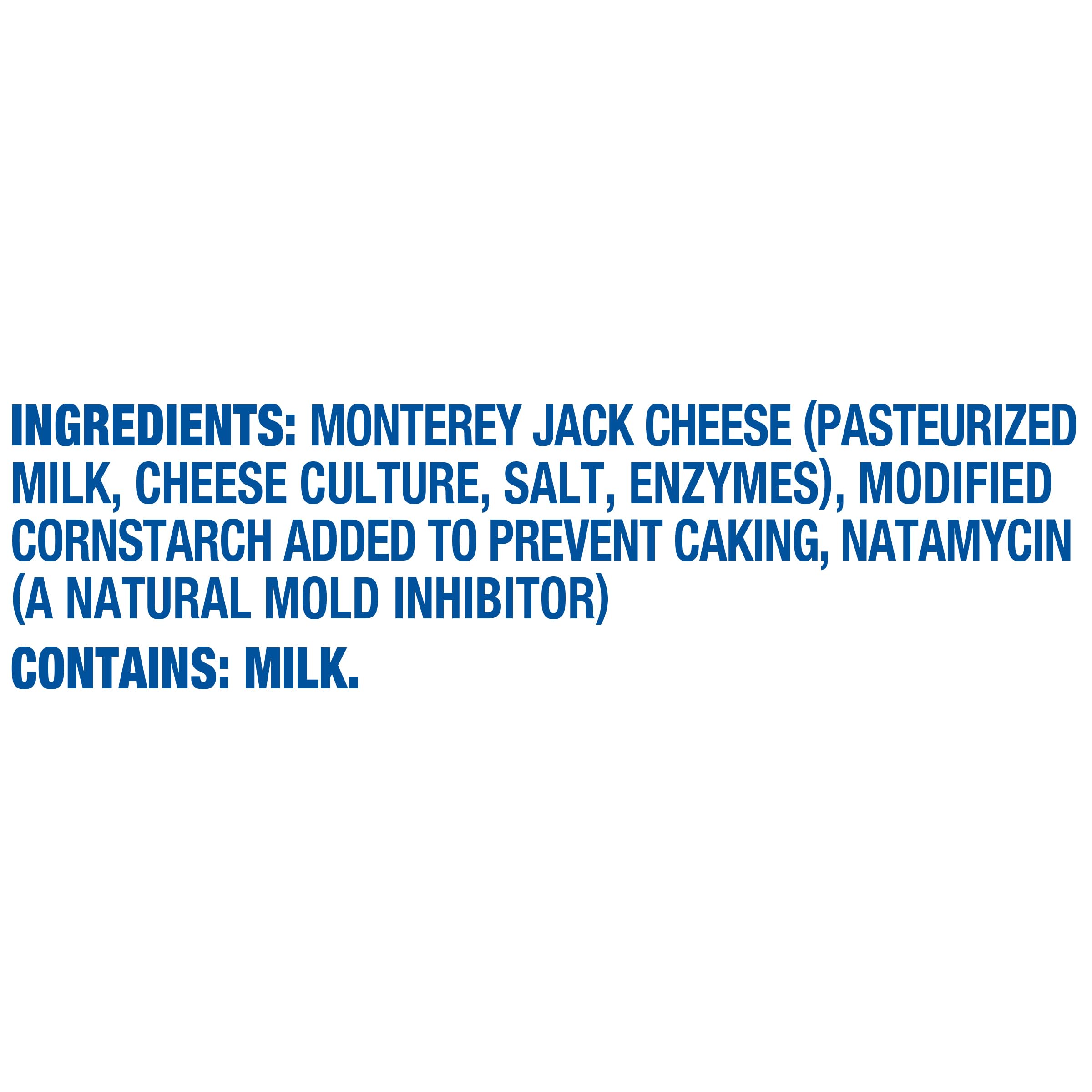 Kraft Monterey Jack Shredded Cheese - 8 oz | Melts Perfectly for Nachos, Tacos & Casseroles | High-Quality Shredded Cheese for Cooking & Baking