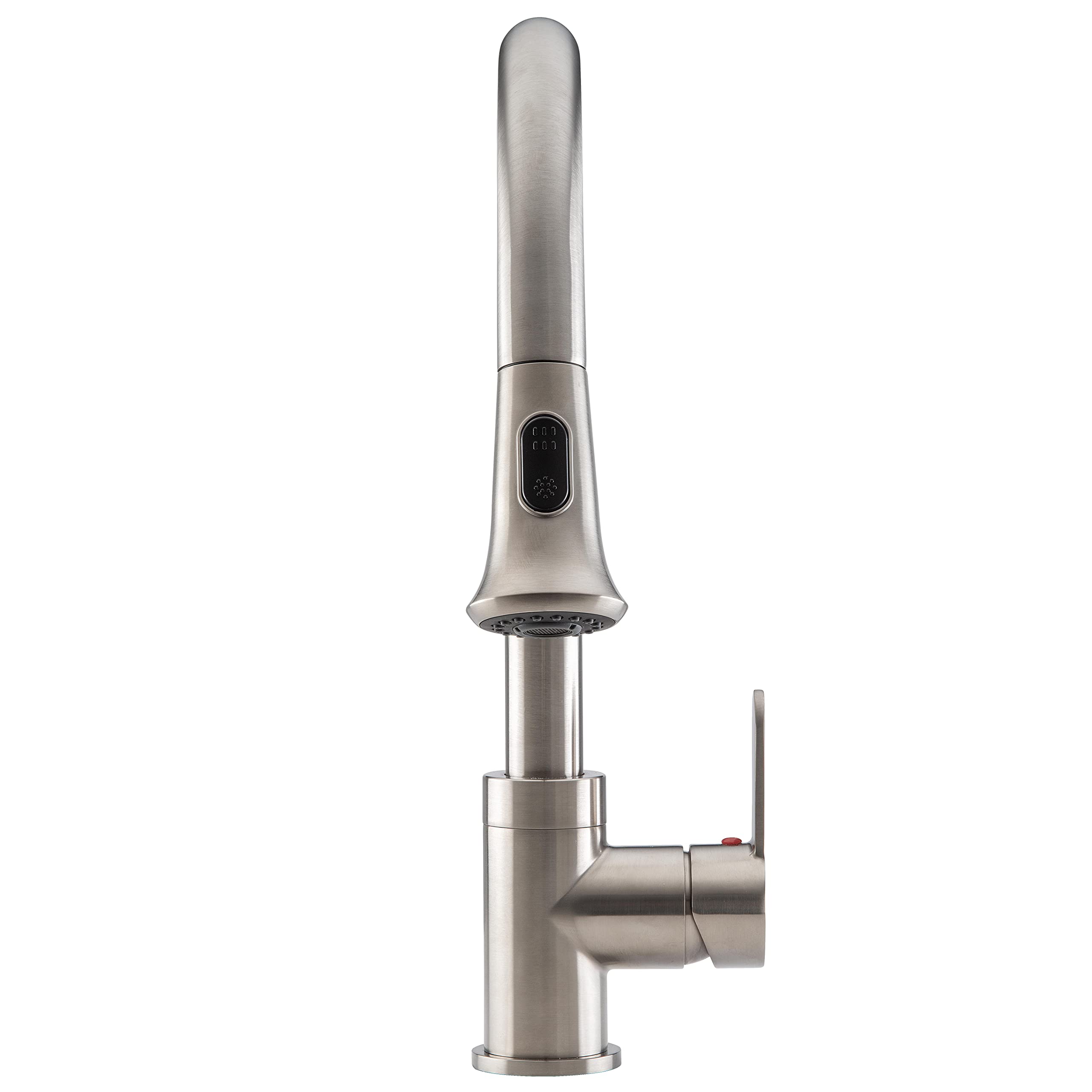 Ancona AN-4376 Rivella Pull-Down Single Handle Dual Spray Kitchen Faucet in Brushed Nickel - Perfect for Modern Kitchens & Easy Dishwashing