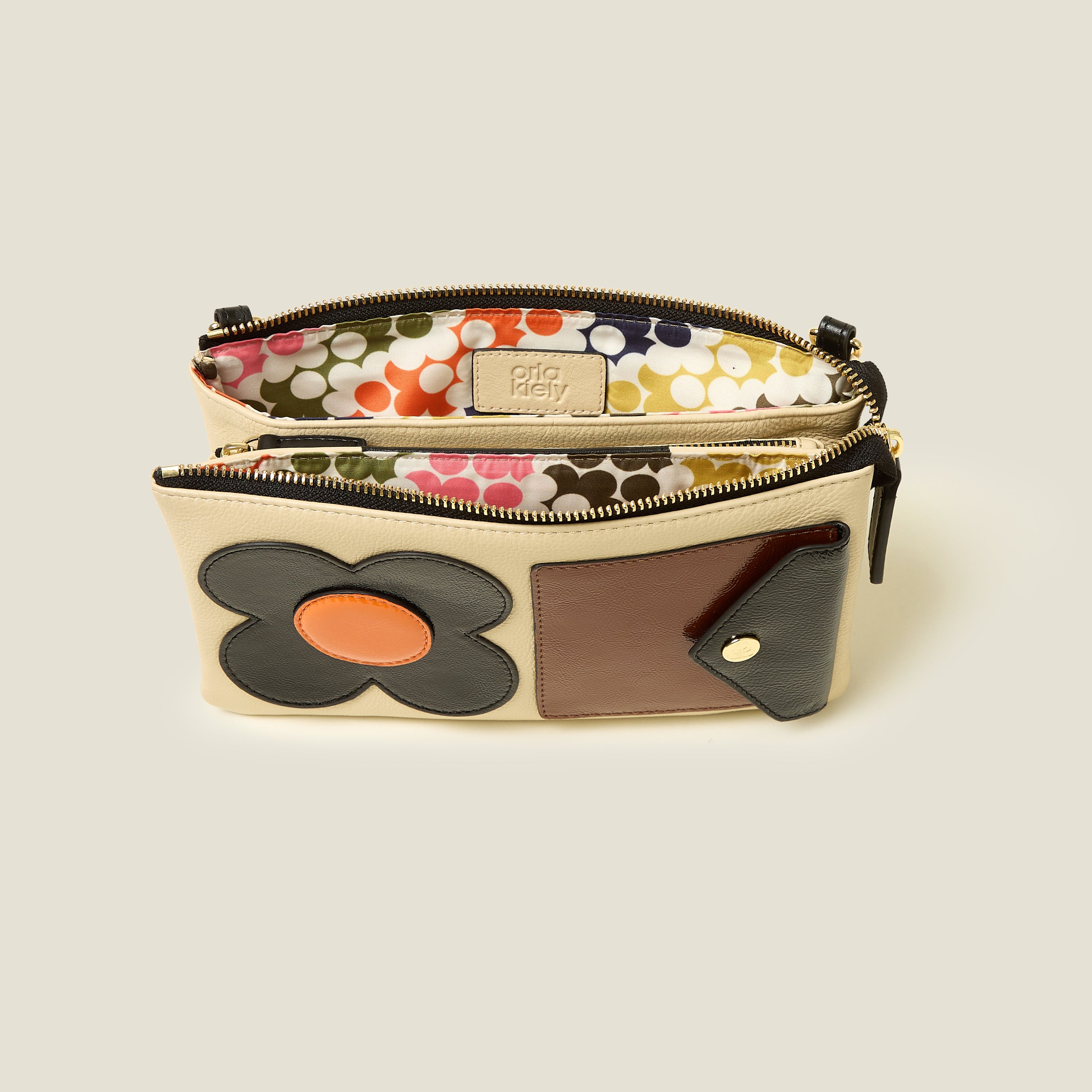 Stylish Folio Crossbody Bag with Floral Applique Design - Perfect for Women's Daily Use, Travel, and Shopping