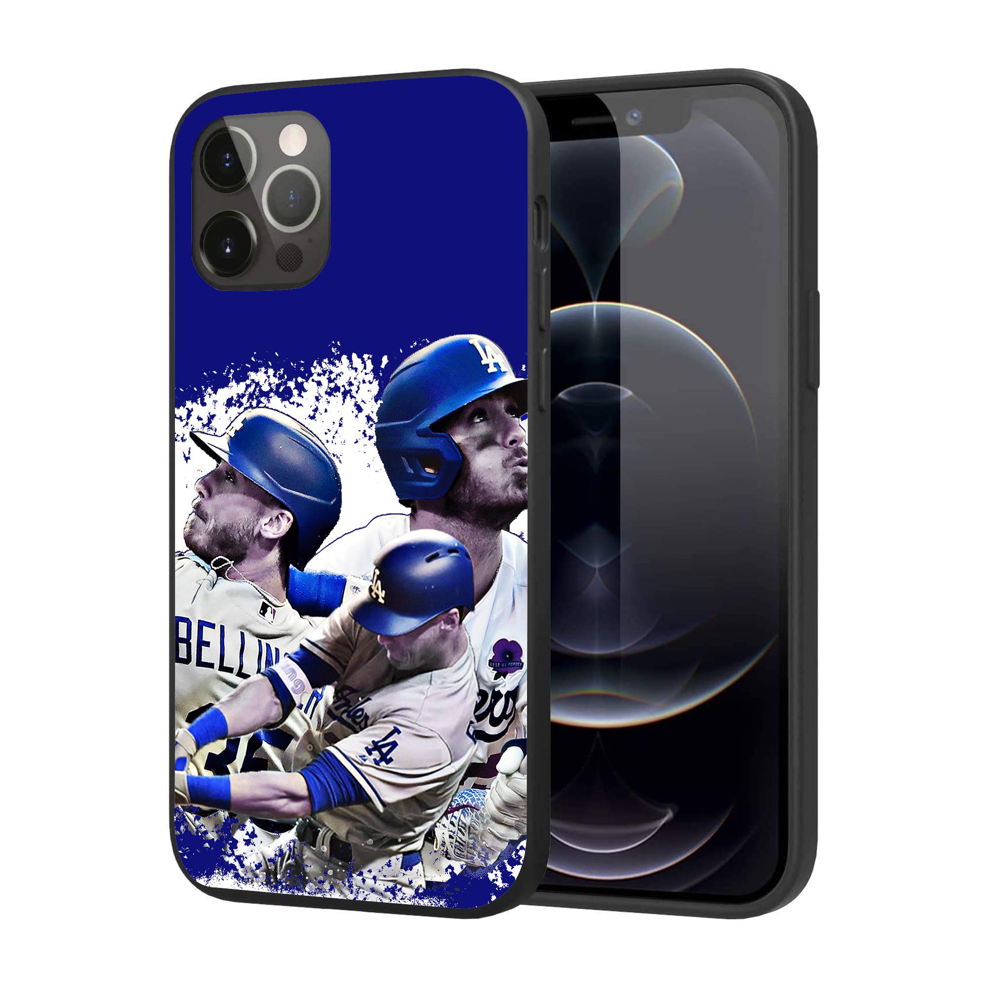 Premium Silicone Phone Case for iPhone 12 & iPhone 12 Pro - Shockproof Protective Cover with Soft-Touch Finish | Perfect for Everyday Use, Work & Travel (Bellinger Design)