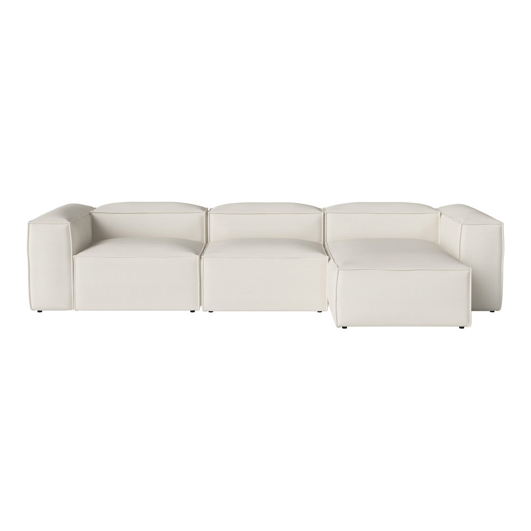 Cosima 3-Seater Sofa with Chaise Lounge - Modern L-Shaped Sectional Couch for Living Room, Apartment & Small Spaces - Soft Fabric Upholstery & Sturdy Frame - Perfect for Relaxing, Entertaining & Family Movie Nights