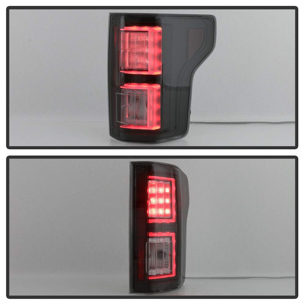 ACANII Smoked Black LED Tail Lights for 2018-2020 Ford F150 Pickup Truck - Brake Lamps Pair (Driver & Passenger Side) - Upgrade Your Truck's Style & Visibility for Night Driving & Off-Road Adventures