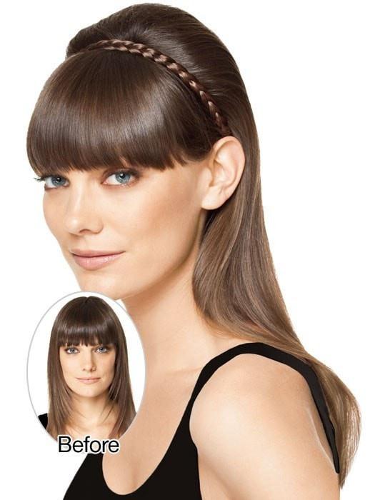 French Braid Headband | HF Synthetic Hair Band for Women – Perfect for Workouts, Yoga, and Everyday Styling