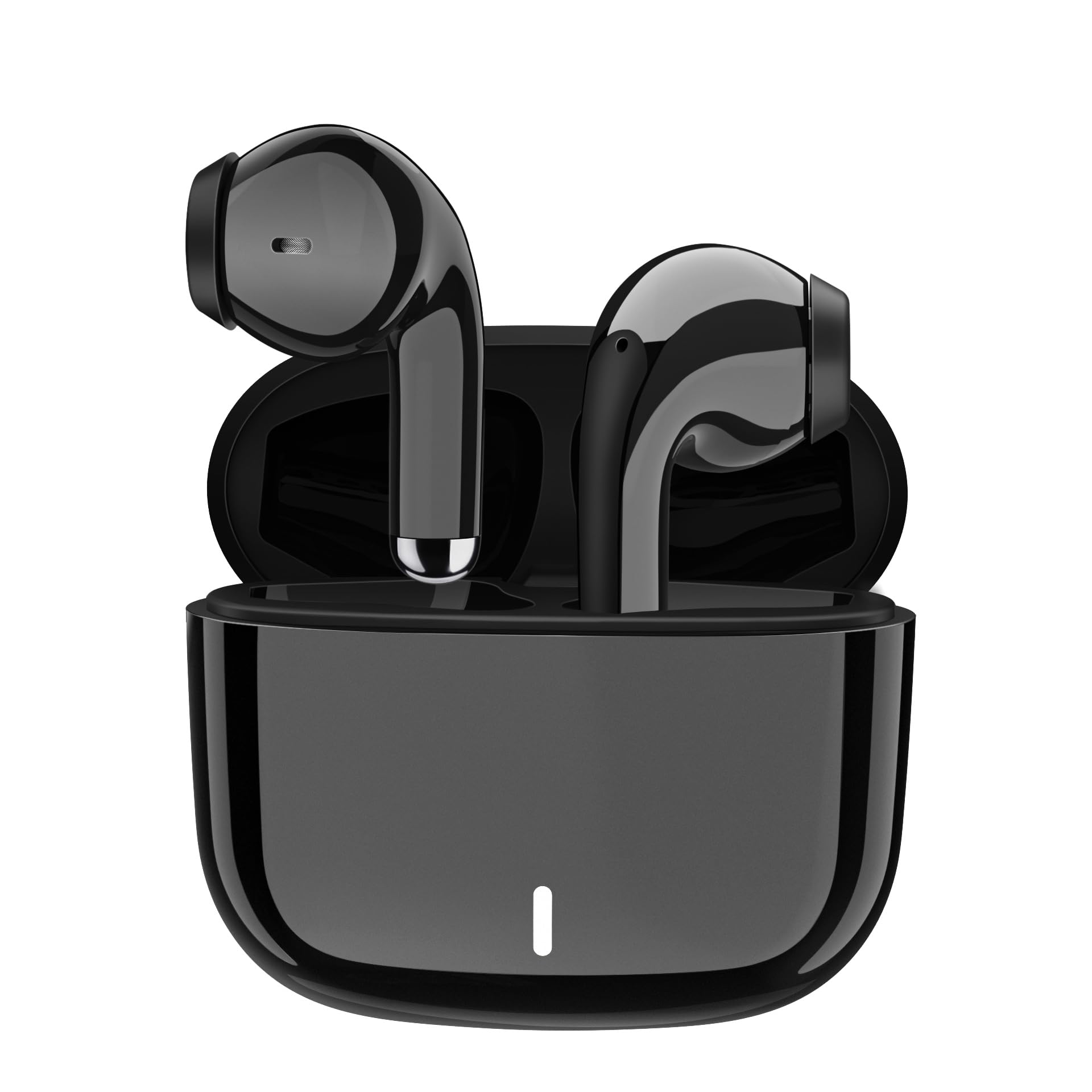 Wireless Bluetooth Earbuds with Noise Isolation & Mic - Compatible with iPhone 16/15 Pro Max/14/13 & Samsung Galaxy S24 Ultra/S23/S22/A35/Pixel 8 Pro/7 - Perfect for Workouts, Commuting & Gaming