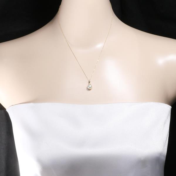 18K Yellow Gold Pearl Necklace for Women - Elegant Cultured Pearl Jewelry Gift for Brides, Anniversary & Special Occasions