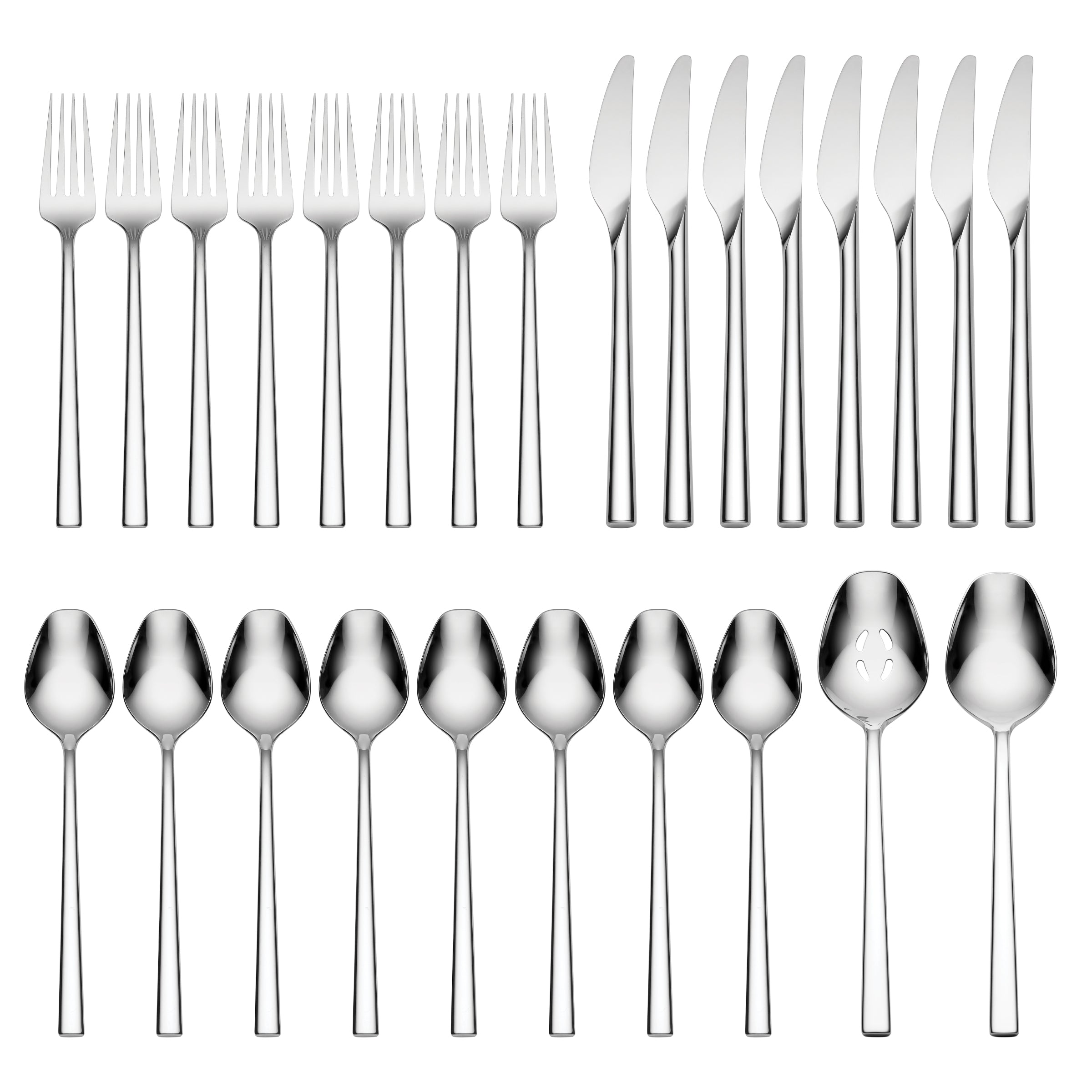LX Collective 26-Piece Stainless Steel Flatware Set - Dinnerware Cutlery Set for 4 - Knives, Forks & Spoons - Perfect for Dining, Parties & Gifts
