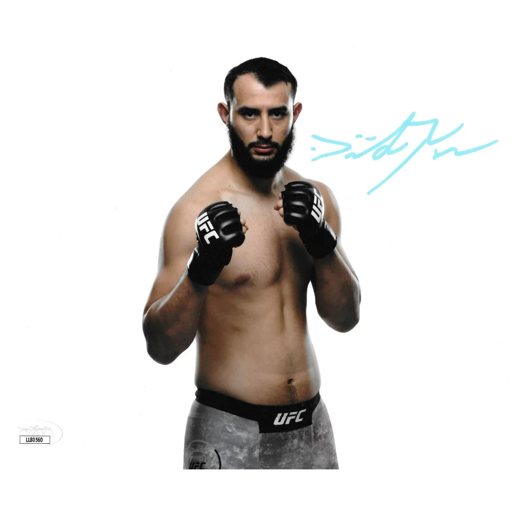 Dominick Reyes Autographed 8x10 Photo with JSA COA - UFC Devastator Signed Memorabilia - Perfect for UFC Fans, Sports Collectors, and Man Cave Decor
