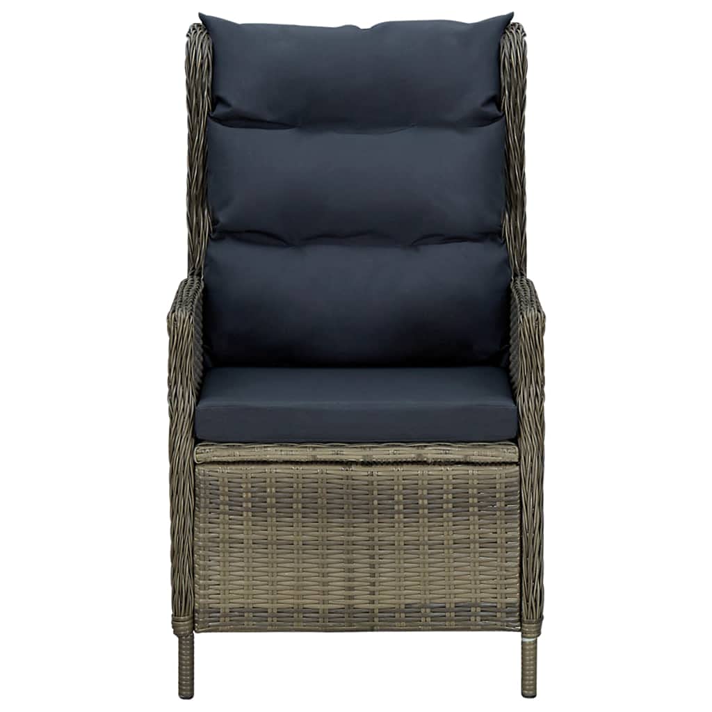 7-Piece Brown Poly Rattan Patio Furniture Set with Cushions - Outdoor Dining & Conversation Set for Garden, Backyard, Poolside - Perfect for Al Fresco Dining & Relaxing in Your Outdoor Living Space