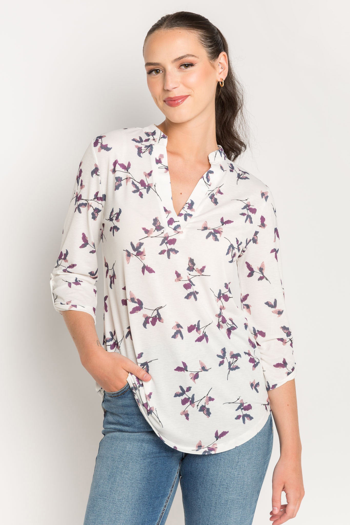 Ivory/Plum