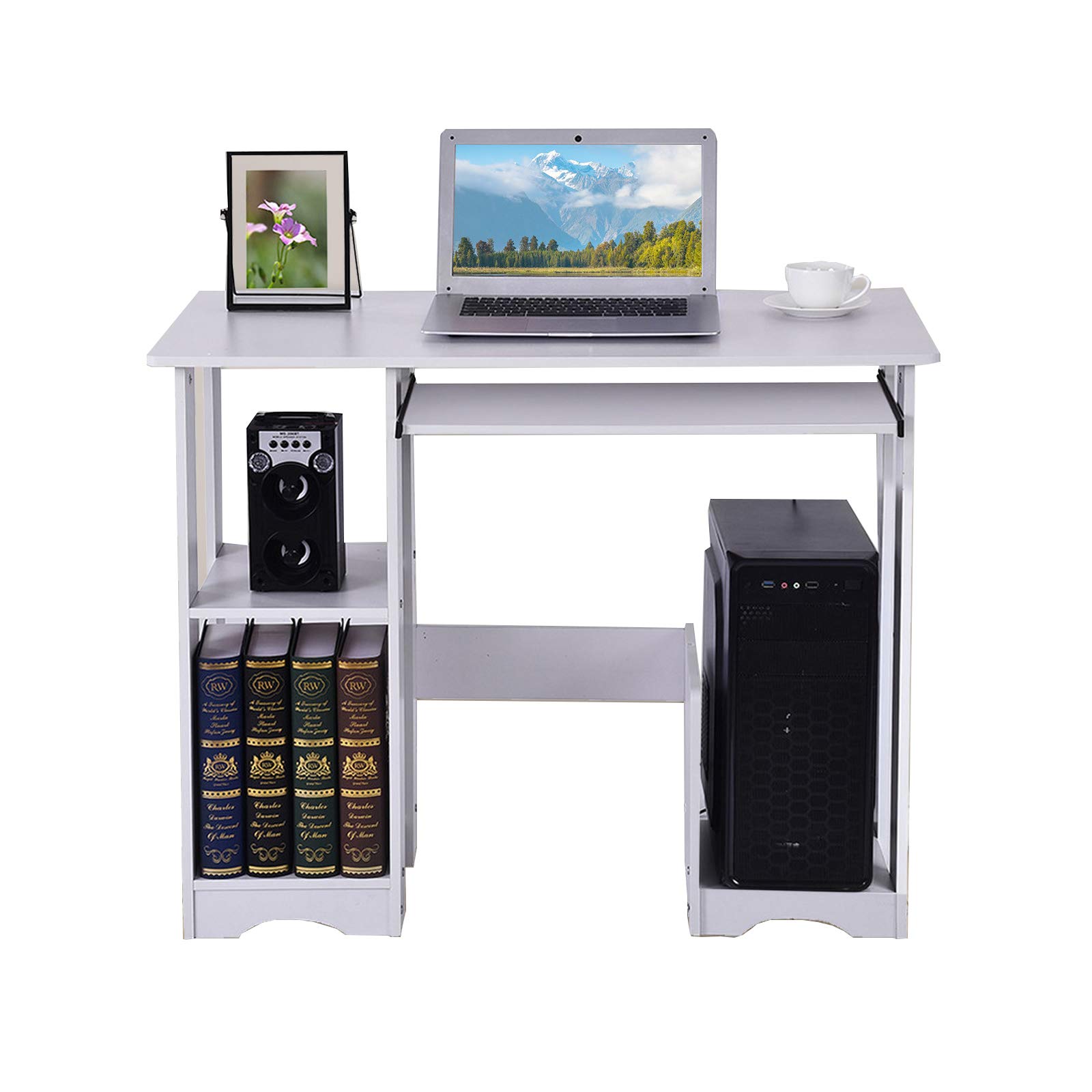 Modern Minimalist Computer Desk - Sturdy Writing Desk for Home Office, Study & Work | Xuways Creative Home Office Desk with Ergonomic Design for Small Spaces