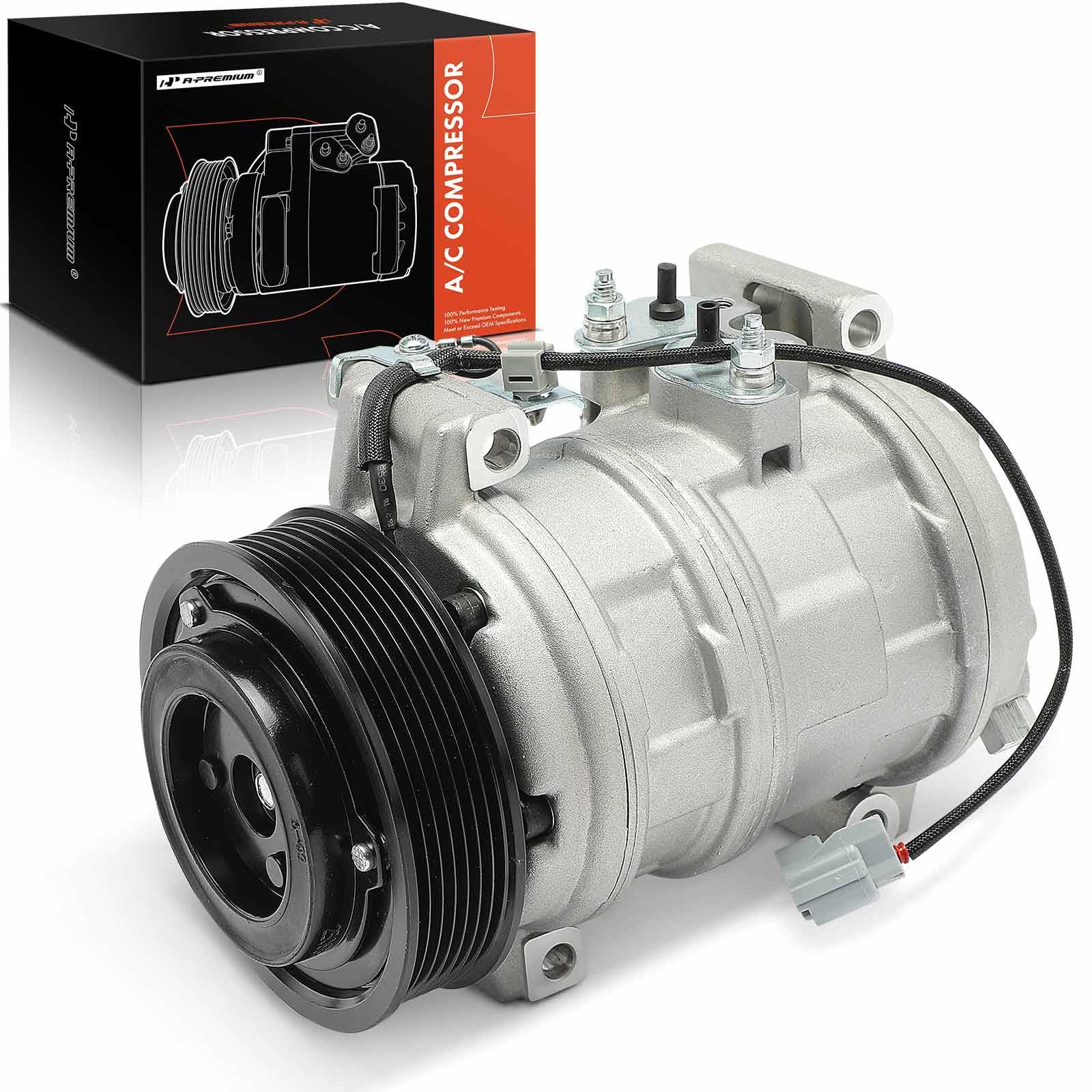 Premium AC Compressor with Clutch for 2003-2011 Honda Element 2.4L - High Performance Replacement Part for Smooth Cooling in Summer Driving