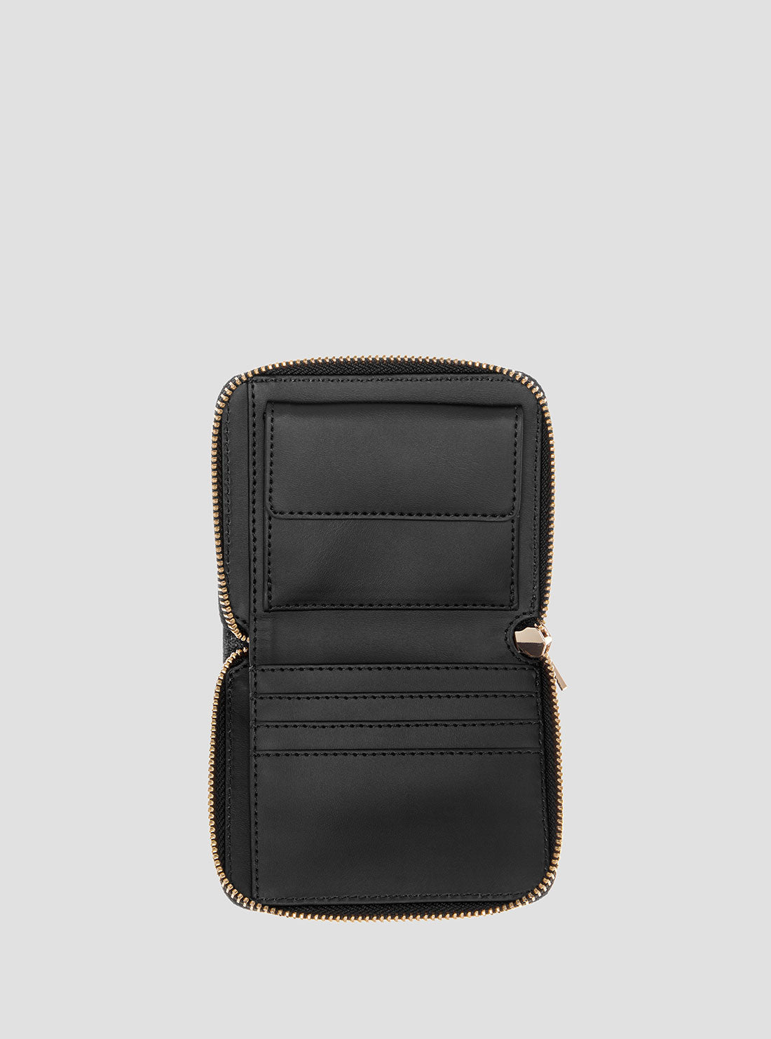 Black Anning Small Wallet for Women - Slim RFID Blocking Minimalist Leather Card Holder - Perfect for Travel, Everyday Use & Gift Giving