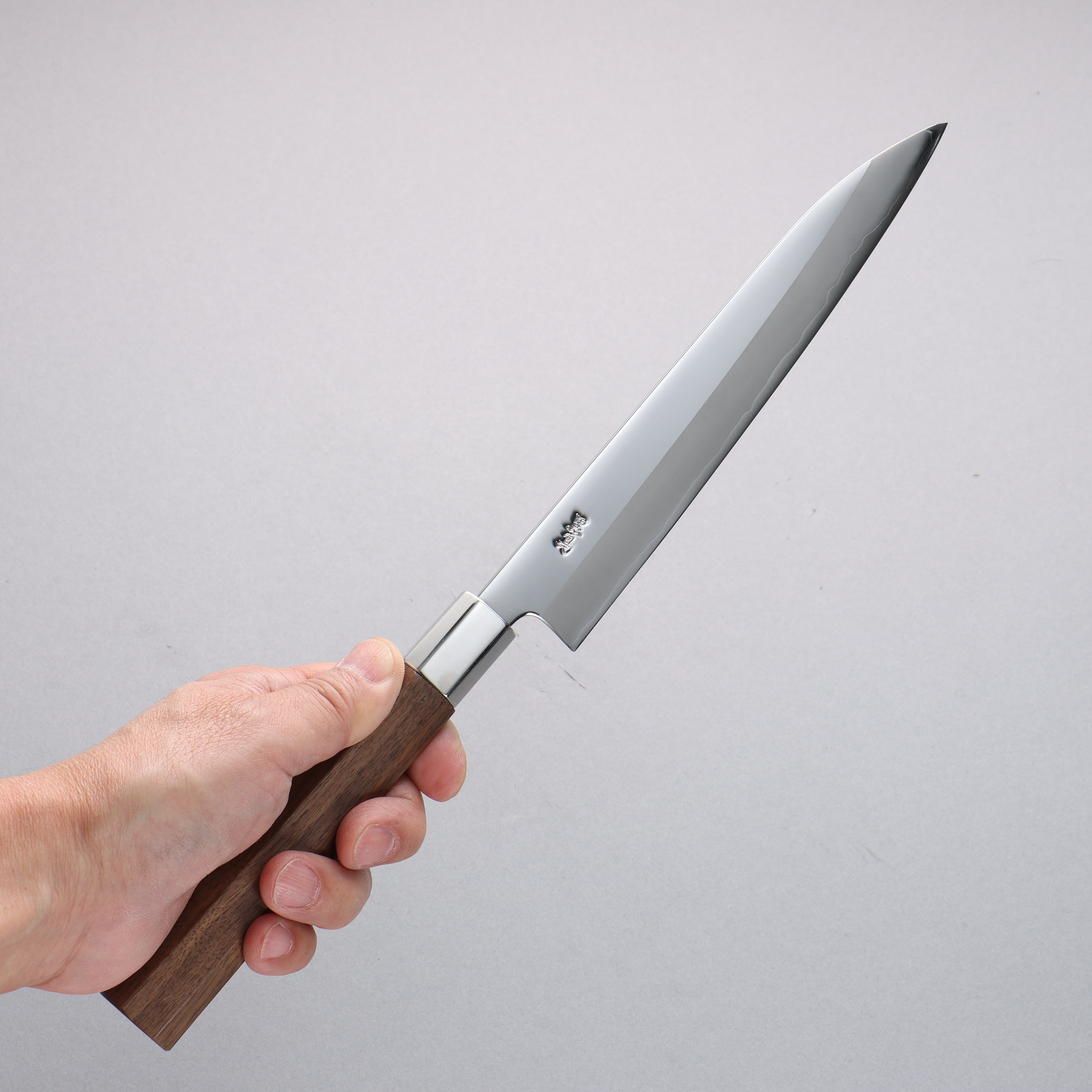 Premium Kurotori Silver Steel No.3 Migaki Finished Sujihiki Knife - 195mm Walnut Handle - Japanese Slicing Knife for Sushi, Sashimi & Meat Cutting - Professional Chef & Home Kitchen Use