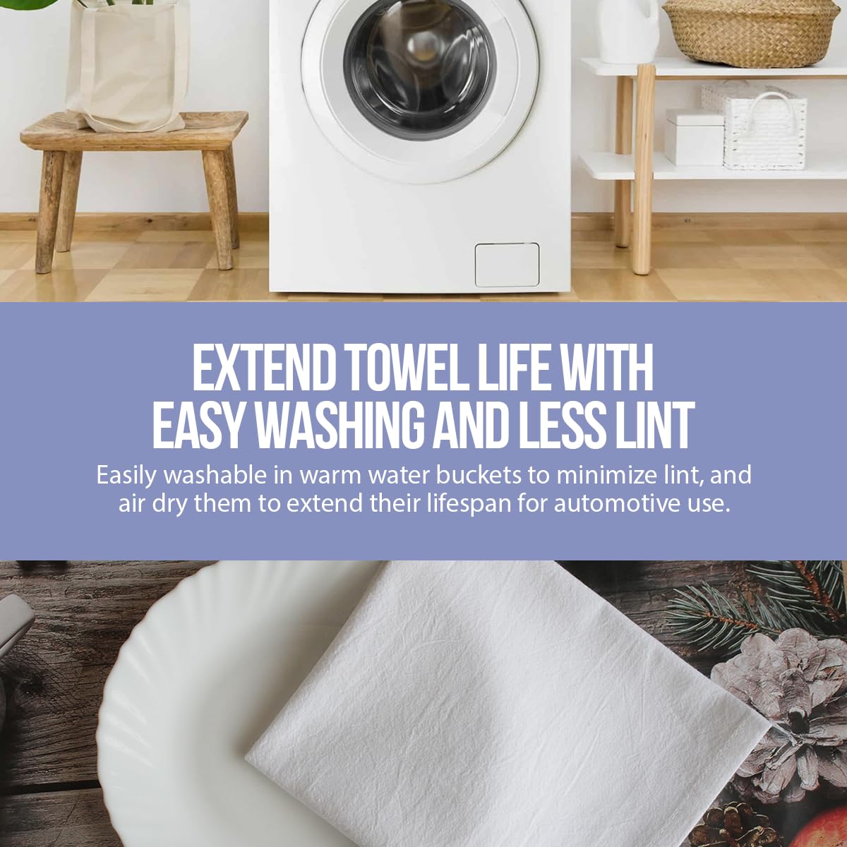 Premium Cotton Dish Cloths - 25 Pack 13