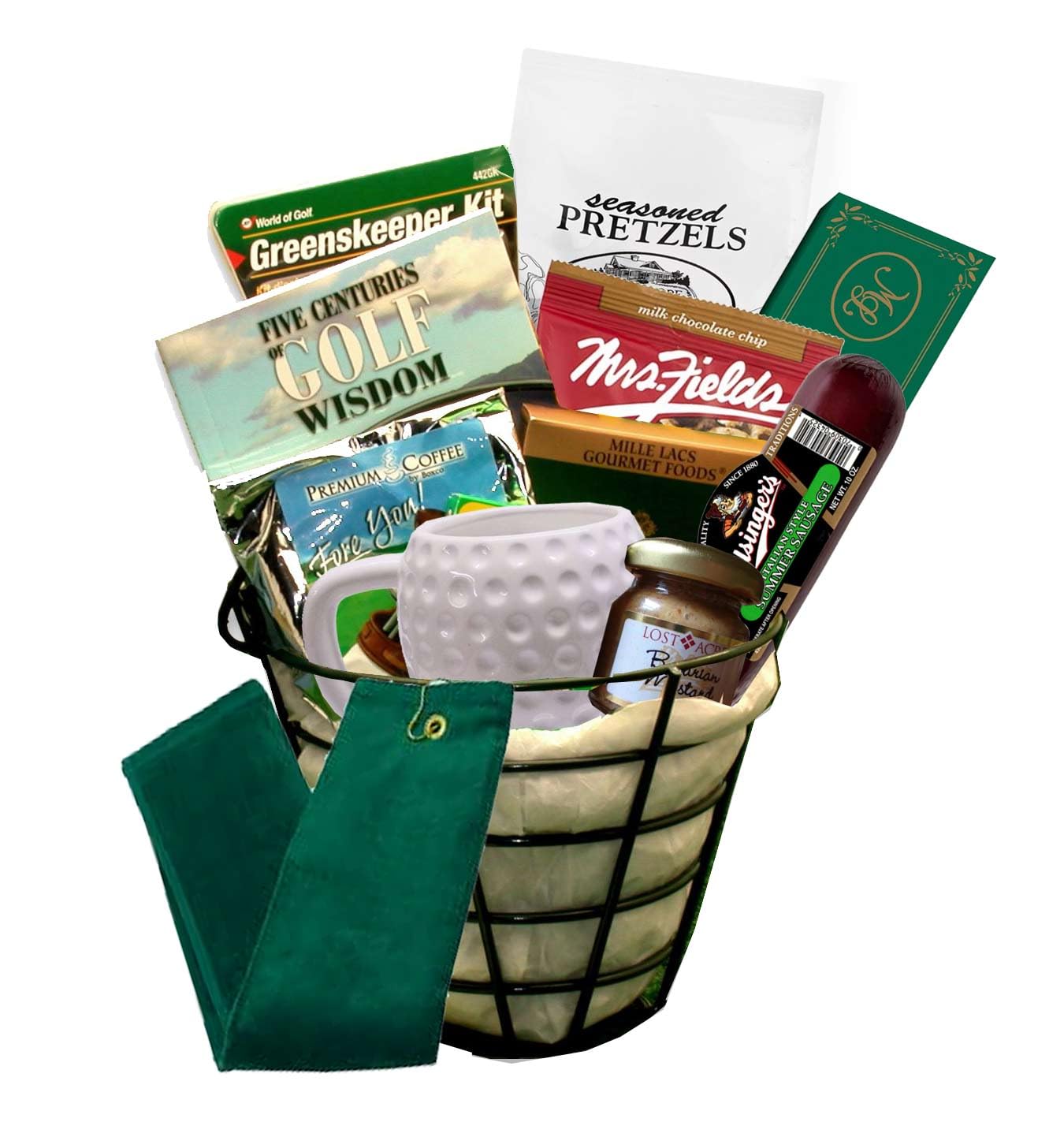Premium Golf Gift Basket for Golf Lovers - Perfect Golf Caddy Accessories & Gifts for Men - Ideal for Birthdays, Father's Day & Golf Tournaments