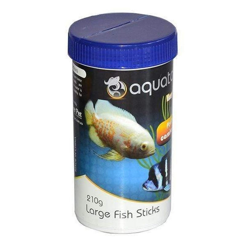 Aquatopia Large Fish Sticks - Premium Fish Treat for Tropical & Saltwater Fish - Perfect for Feeding Goldfish, Cichlids & Marine Fish in Home Aquariums