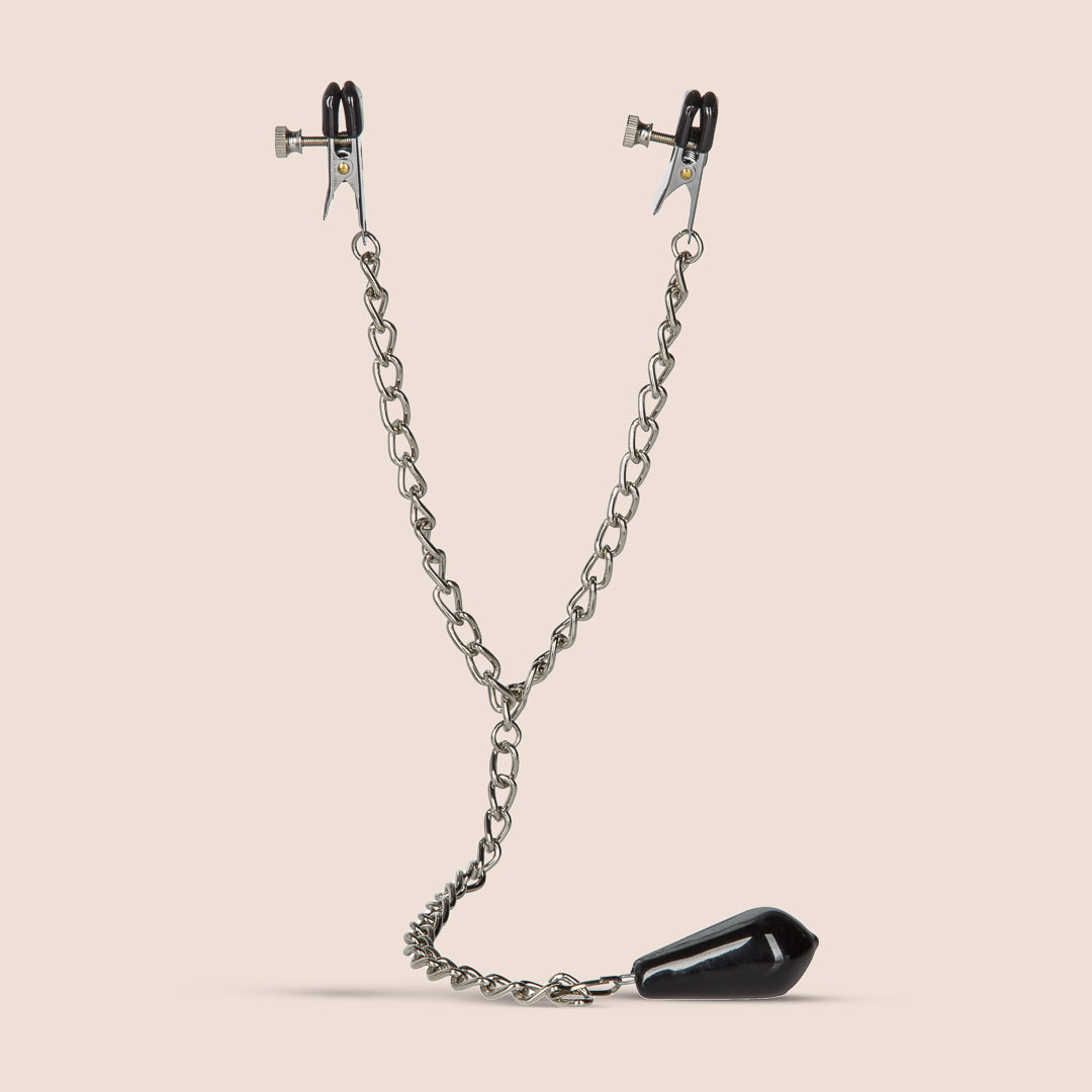 Nipple Play® Weighted Nipple Clamps - Adjustable Clamps for Sensual Play | BDSM, Couples, and Adult Toys for Enhanced Pleasure